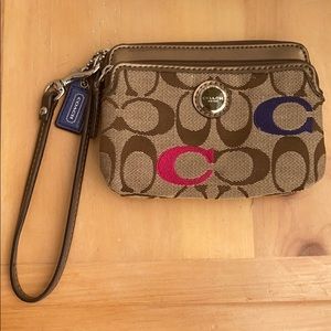 Poppy Double Zip Wristlet